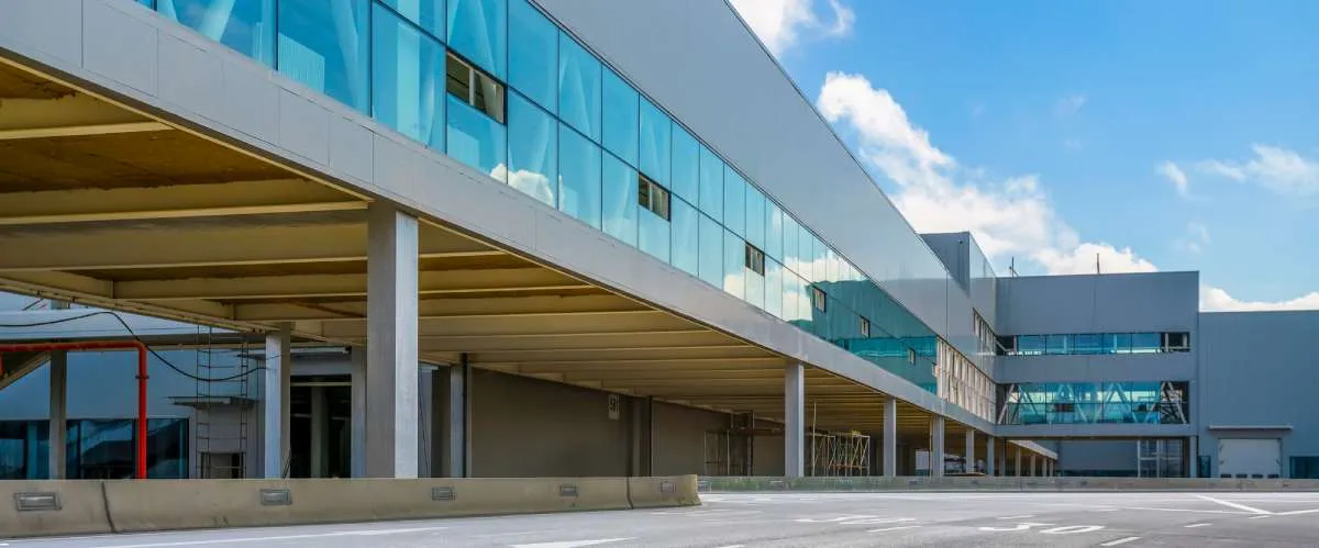 BIM services for commercial building projects showcasing modern architecture and construction